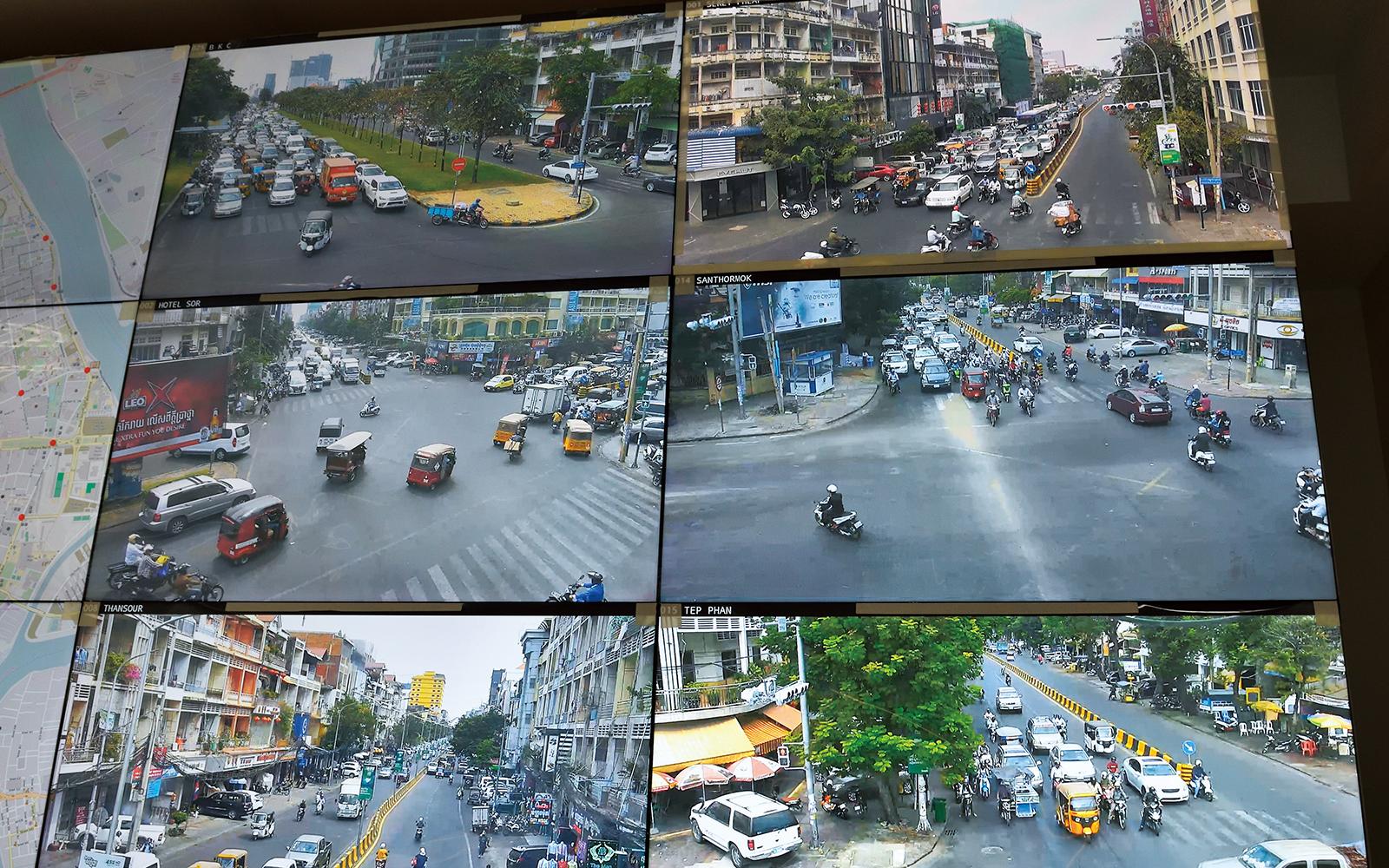 项目id解决城市问题交通控制系统引入项目在金边,柬埔寨