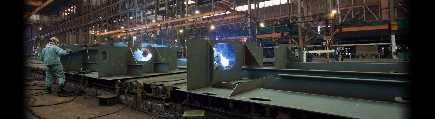 Within the shipyard construction scenario (Japan Marine United corporation business by wu)