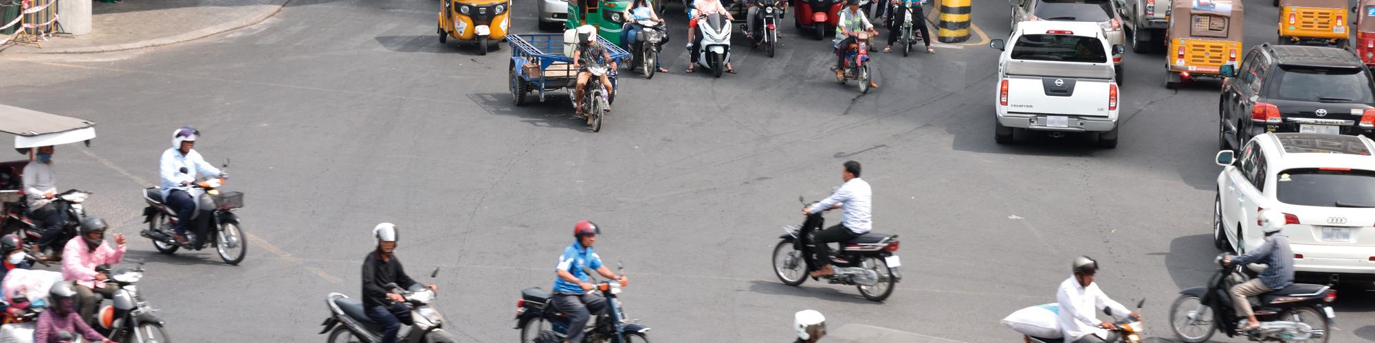 Increased per intersection sight of phnom penh