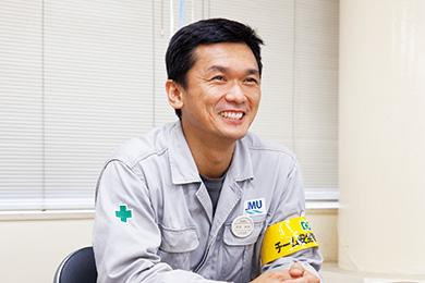 Japan Marine United corporation wu enterprises of shipbuilding division, team work technical team leader small pasture ZhuoZai Sir