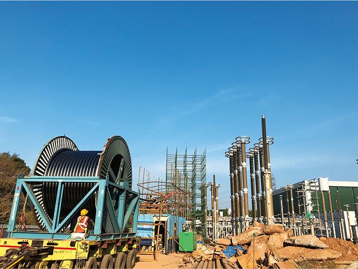 India uhvdc power transmission cable system