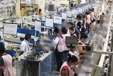 Automotive wiring harness production line (SDP Paraguay factory)