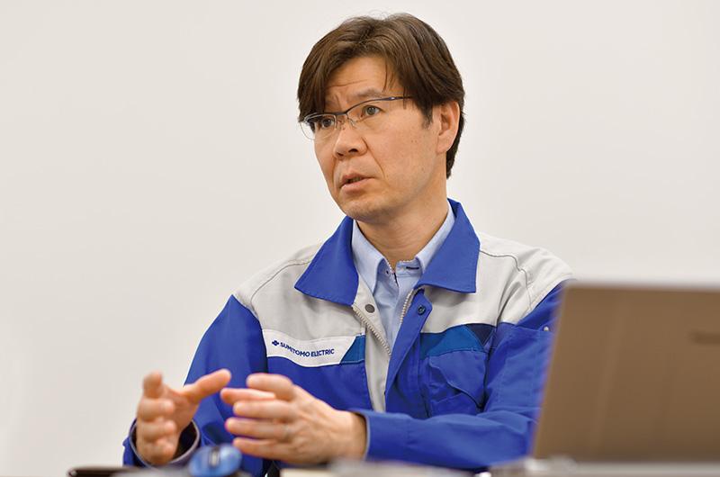 Sumitomo electric Device Innovation, production technology department minister 蛯 original to electronics division