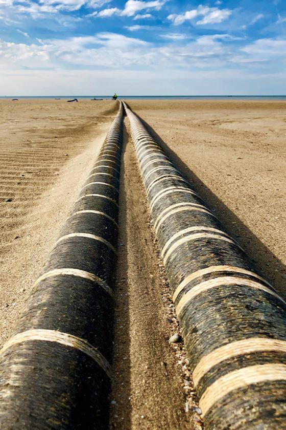 NEMO multinational and cable connection in Britain and Belgium (buried cable before)
