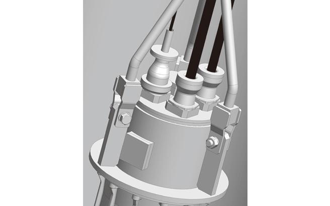 Set of water pump and water pump internal schematic scene.By S - FREE ™ (black) cable cable diameter and high precision to achieve check water (picture provider: see crane production by)