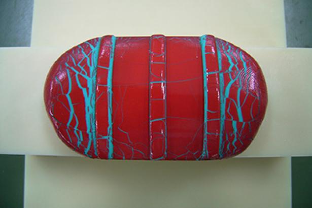 The simulation experimental pressure.To simulate wire clay, using simulation terminal after crushing, sawtooth neighborhood there is a large deformation, the coating was damaged.