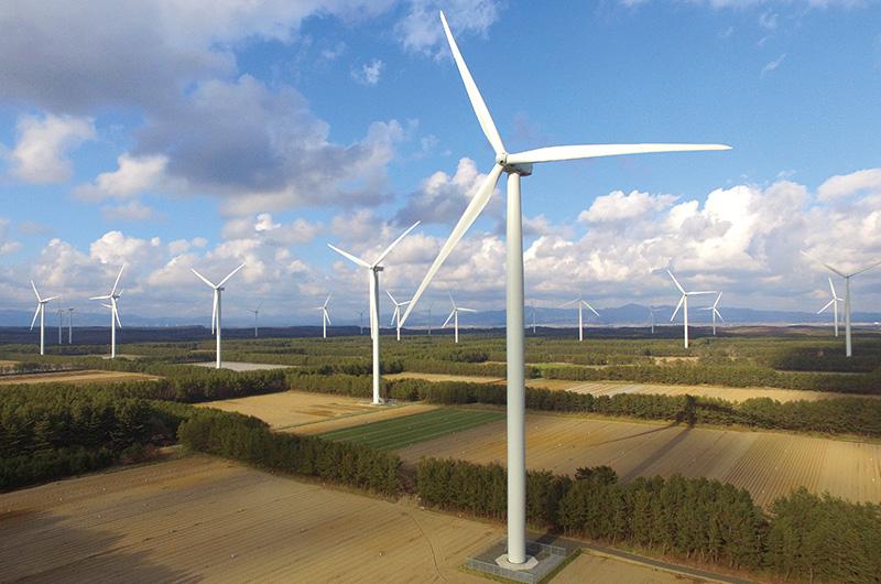 The spirited tsugaru wind farm (photo providers: corporation green power investment)