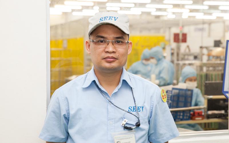 Ruling over SEEV manufacturing department, general manager of PHAM NGOC HIEP