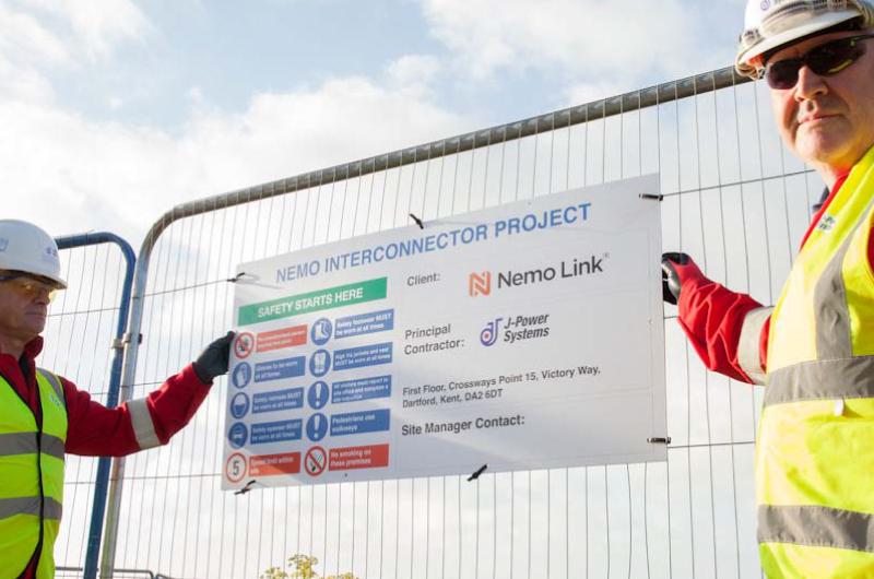 Inform the construction summary of the sign