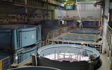 Make the submarine cable laying ship is loaded in the hold in the tank, waiting for installation.(photo providers: corporation OCC)