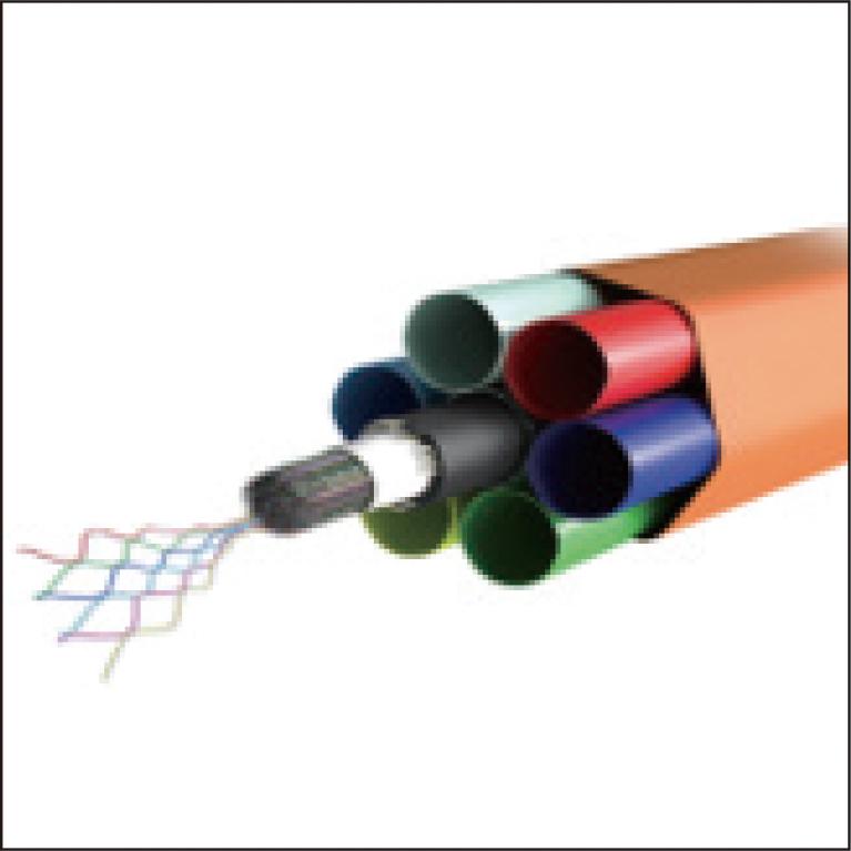 与自由的丝带Ultra-High-Density Microduct光缆喷射安装