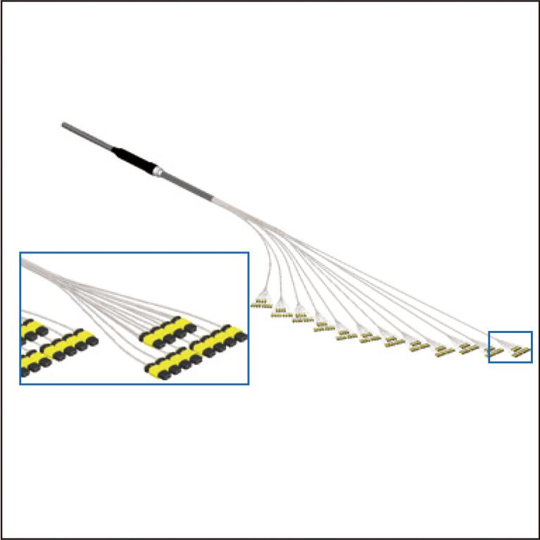 Pre-connectorized Ultra-High-Fiber-Count电缆安装方便