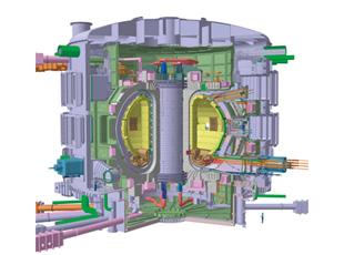 ITER的主要单元的外部视图。