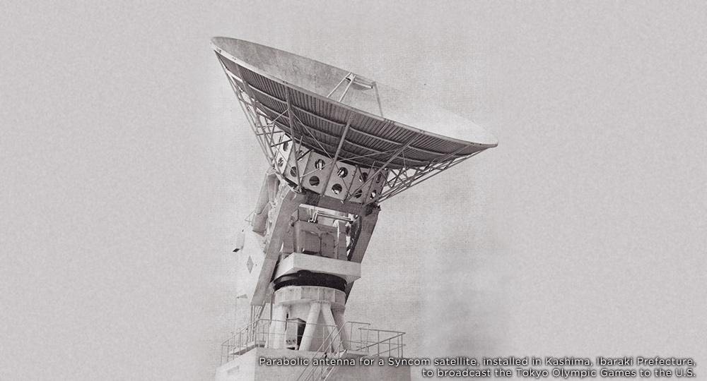 1964年采用抛物面天线的同步通信卫星的卫星